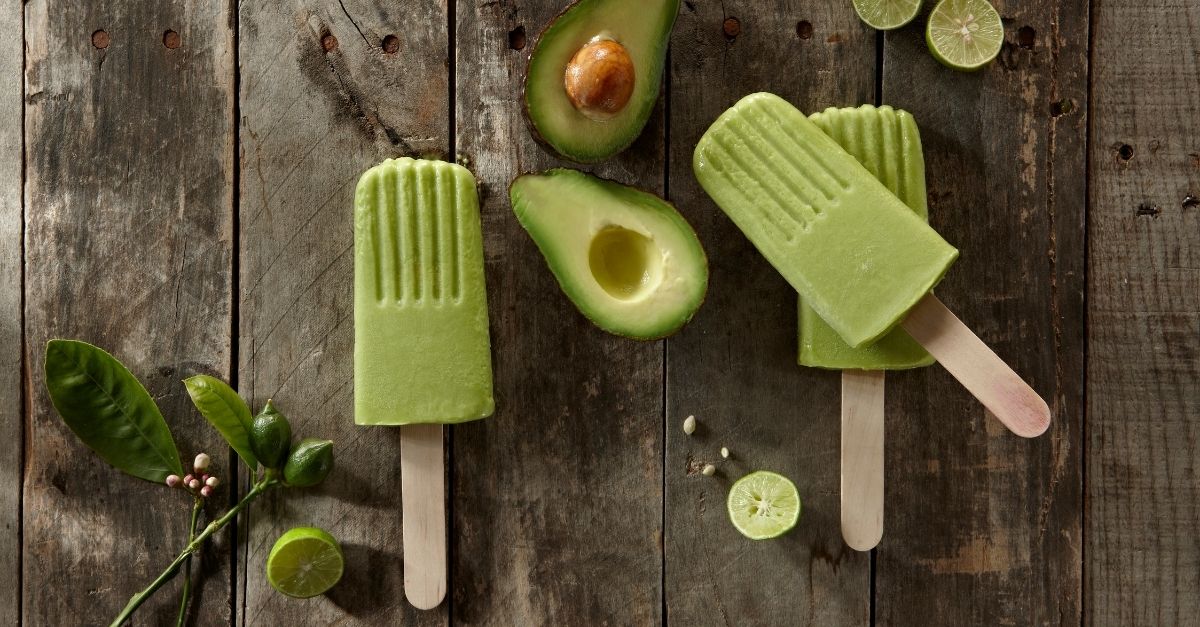 Aguacate helados y polos cremosos 